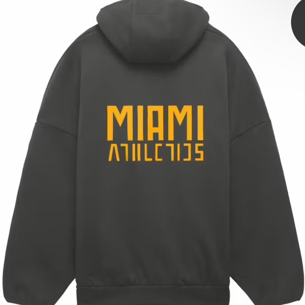 Fear of God Athletics x University of Miami Hurricanes Hoodie like new